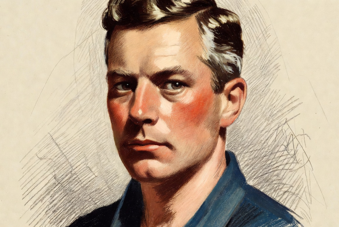 Portrait headshot of man in work clothes